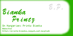 bianka printz business card